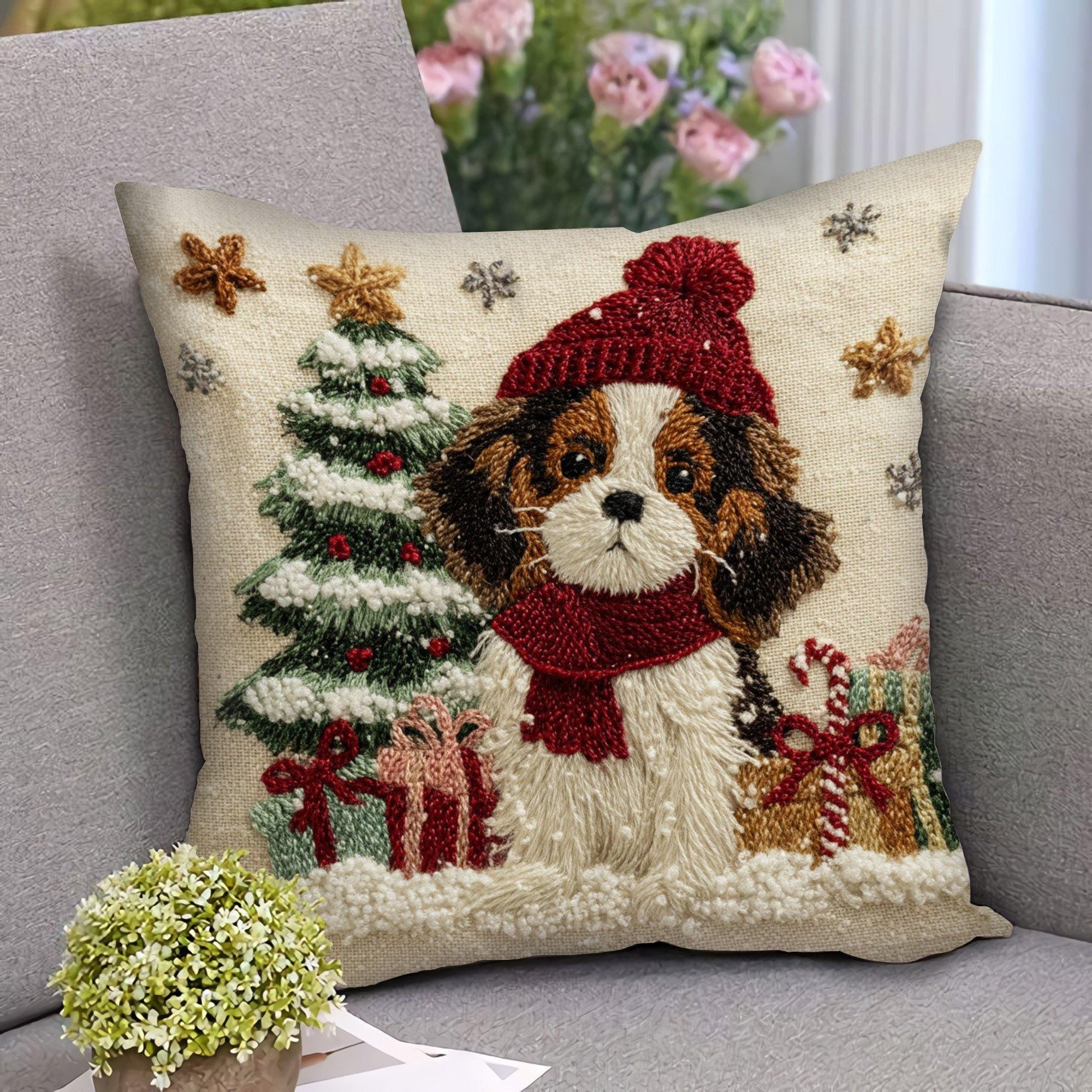 RABUSOFA - Juego De 2 Fundas De Almohada De Navidad De 16 X 16 Pulgadas