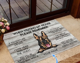 german shepherd door mat