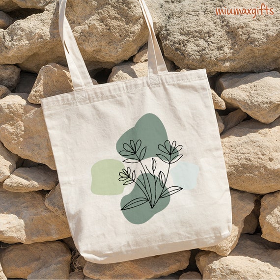 Flower Sage Green Y2K Tote Bag, Floral Abstract Art 90S Minimalist One Line  Bag - Yahoo Shopping