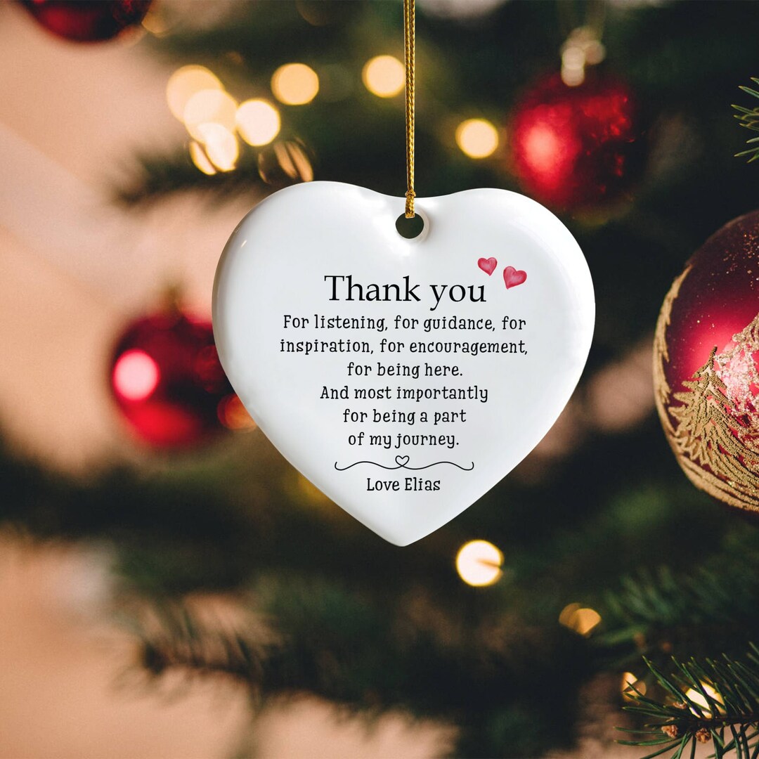 Thank You Gift to Say Thank You Ceramic Heart Keepsake, Gift for Friend ...