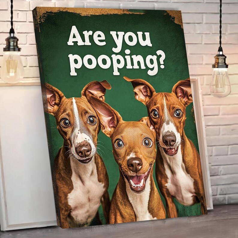 Basenji Are You Pooping, Basenji Dog Poster, Funny Basenji Poster
