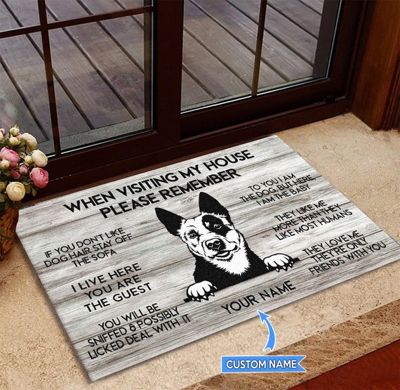 Blue Heelers Doormat Heelers Rug Heelers Mat Visiting My House