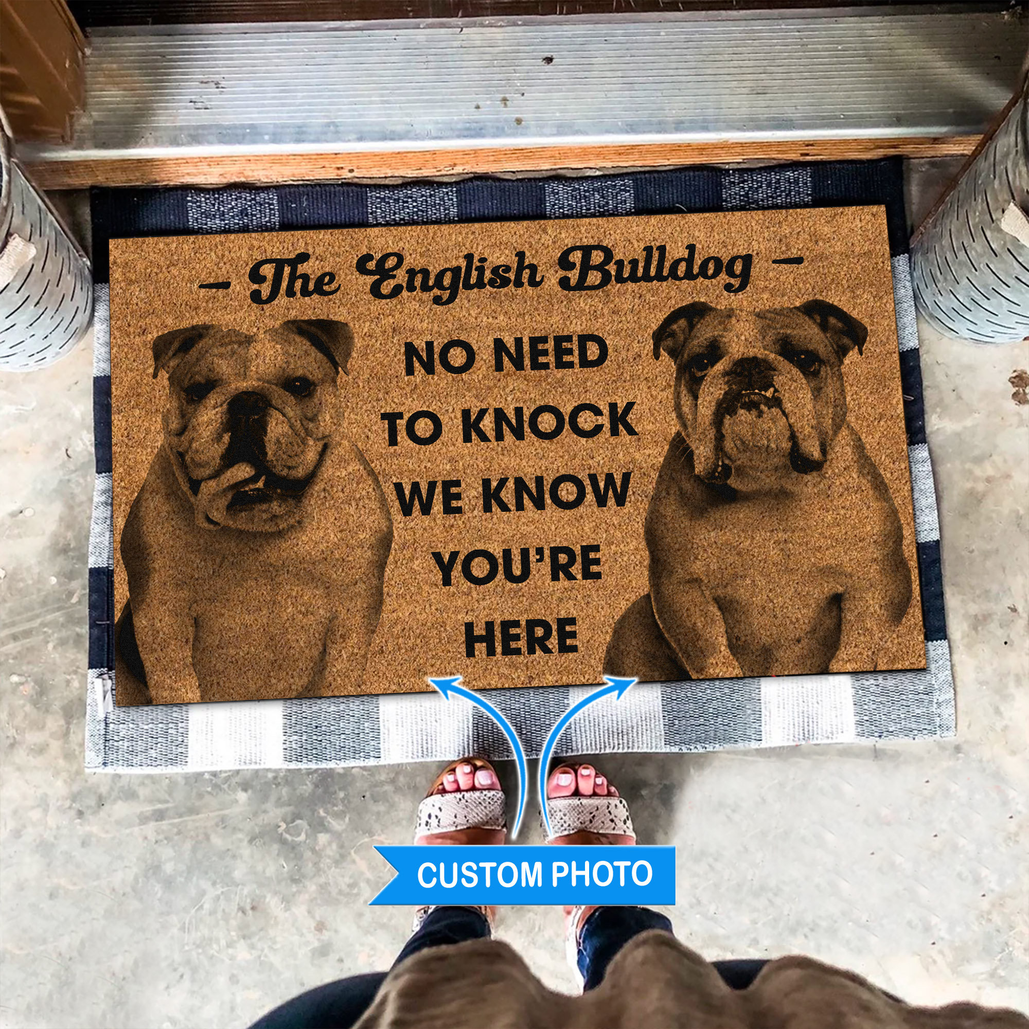 English 2025 bulldog doormat