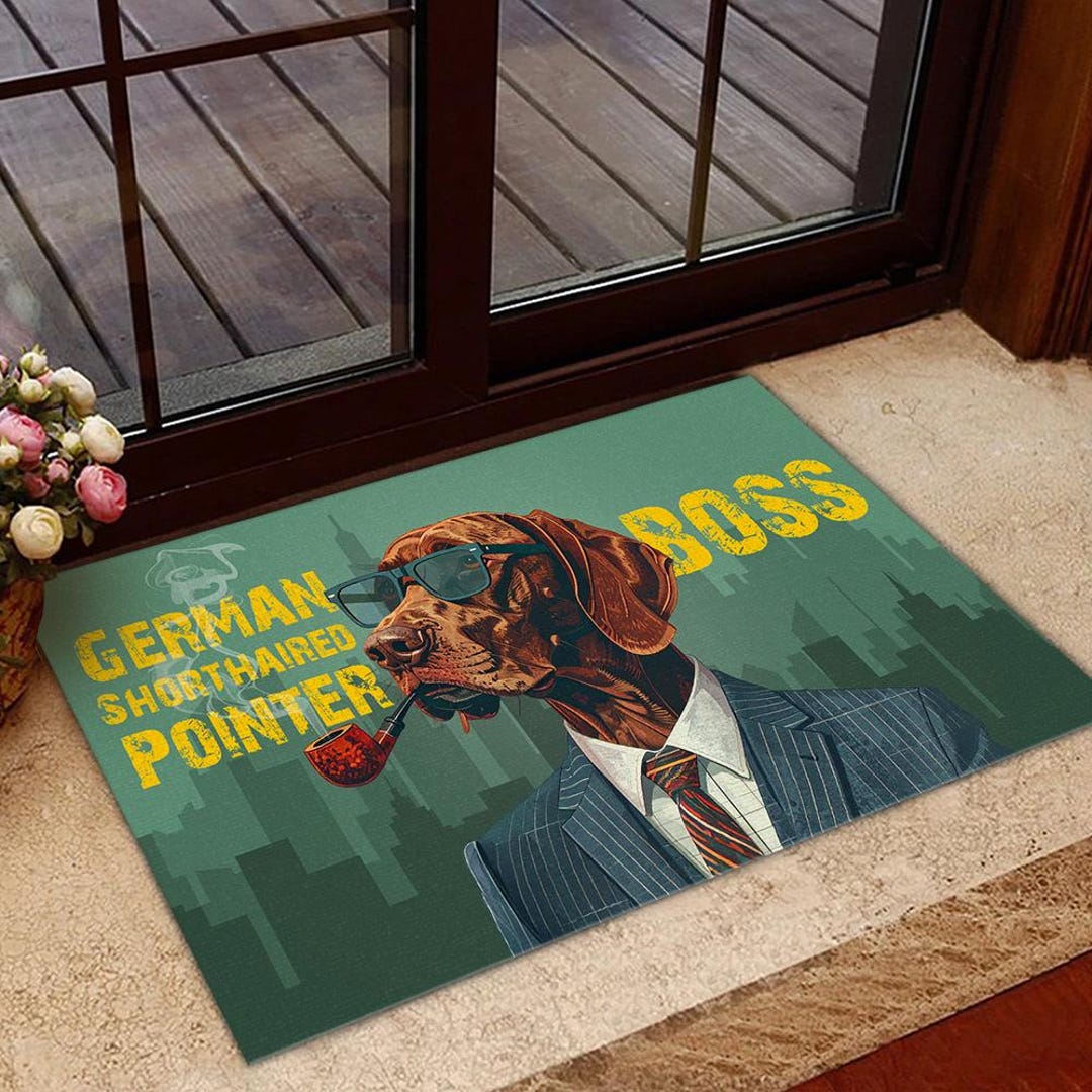 German Shorthaired Pointer Boss Doormat, German Pointer Rug, German ...