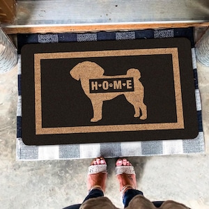Puggle Doormat,  Puggle Dog Mat, Home Doormat, Dog Doormat, Dog Lover Gift, Dog Mom Gift, Indoor Outdoor Mat, Home Decor
