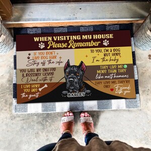 Custom Cane Corso Rug, Cane Corso Personalized Doormat, Cane Corso Doormat, Custom Dog Doormat, Welcome Doormat, New Home Gift, Home Decor