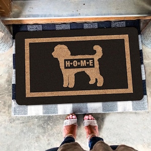 Labradoodle Doormat, Labradoodle Dog Mat, Home Doormat, Dog Doormat, Dog Lover Gift, Dog Mom Gift, Home Decor, Indoor Outdoor Mat