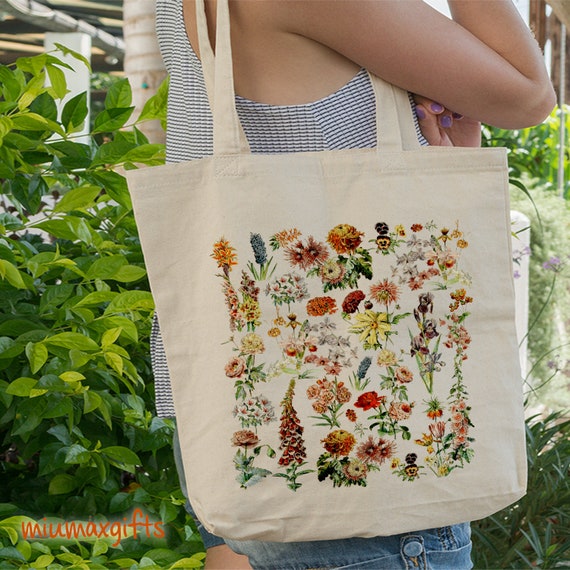 Buy Wild Flowers Tote Bag Minimal Floral Illustration Botanical Online in  India 