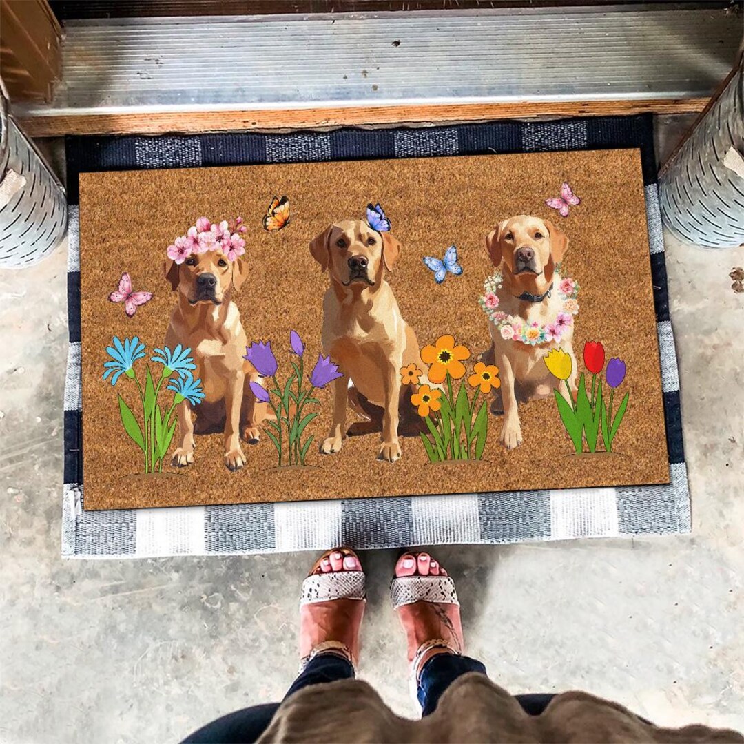 Make-up-Tasche »Peace Love Labrador« – Canvas, Wasserdicht, Mit Reißverschluss, 22,9 X 17 Cm, Perfekt Für Labrador-Fans