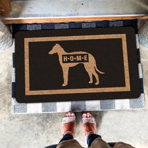 Deurmat Italiaanse windhond, Italiaanse windhond mat, deurmat thuis, deurmat hond, cadeau hondenliefhebber, cadeau hond moeder, mat binnen en buiten