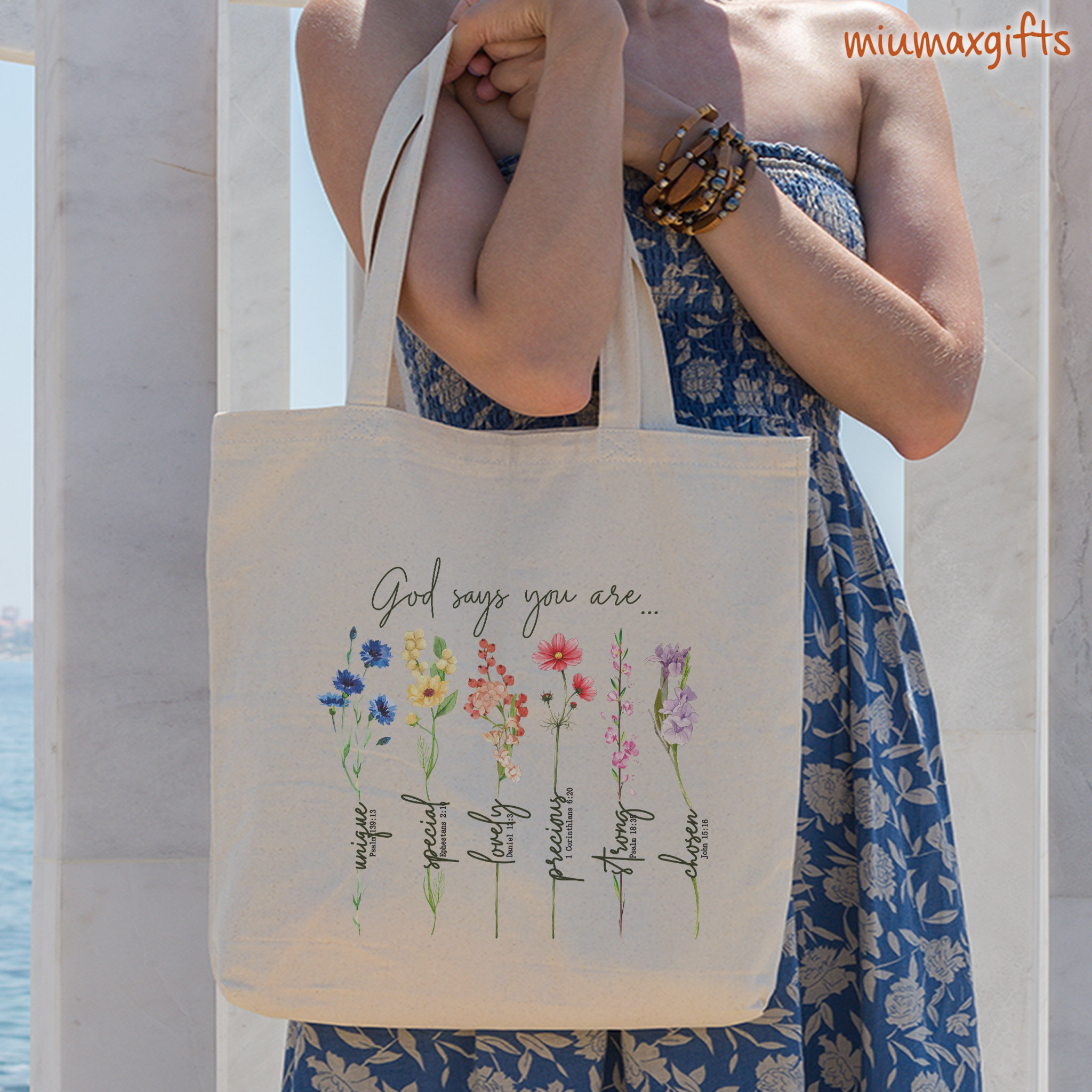 Floral Tote Bag - Flower, Wildflower, Canvas Tote Bag with Zipper, Lar –  McKinney Printing Company, LLC