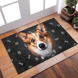 Pembroke Welsh Corgi Doormat, Gift For Pembroke Welsh Corgi Lovers, Dog Doormat, Rug For Home Decor, Gift For Dog Lover