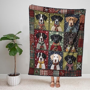 Couverture allemande à poil court, couverture en sherpa pour chien, couverture polaire pour chien, couverture pour bébé, cadeau pour amoureux des chiens, cadeau pour nouvelle maman, cadeaux de Noël