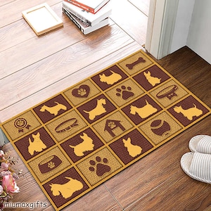 Scottish Terrier Rug, Scottish Terrier Mat,Scottish Terrier Doormat, Perfect Gift For Scottish Terrier Lovers, Home Decoration, Bathroom Mat
