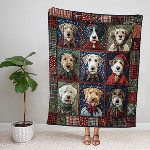 Irish Wolfhound Blanket, Dog Sherpa Blanket, Dog Fleece Blanket, Baby Blanket, Dog Lover Gift, Cozy Gift For New Mom, Christmas Gifts