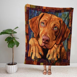 Vizsla Blanket, Vizsla Dog Sherpa Blanket, Vizsla Dog Fleece Blanket, Baby Blanket, Dog Lover Gift, Gift For New Mom, Christmas Gifts
