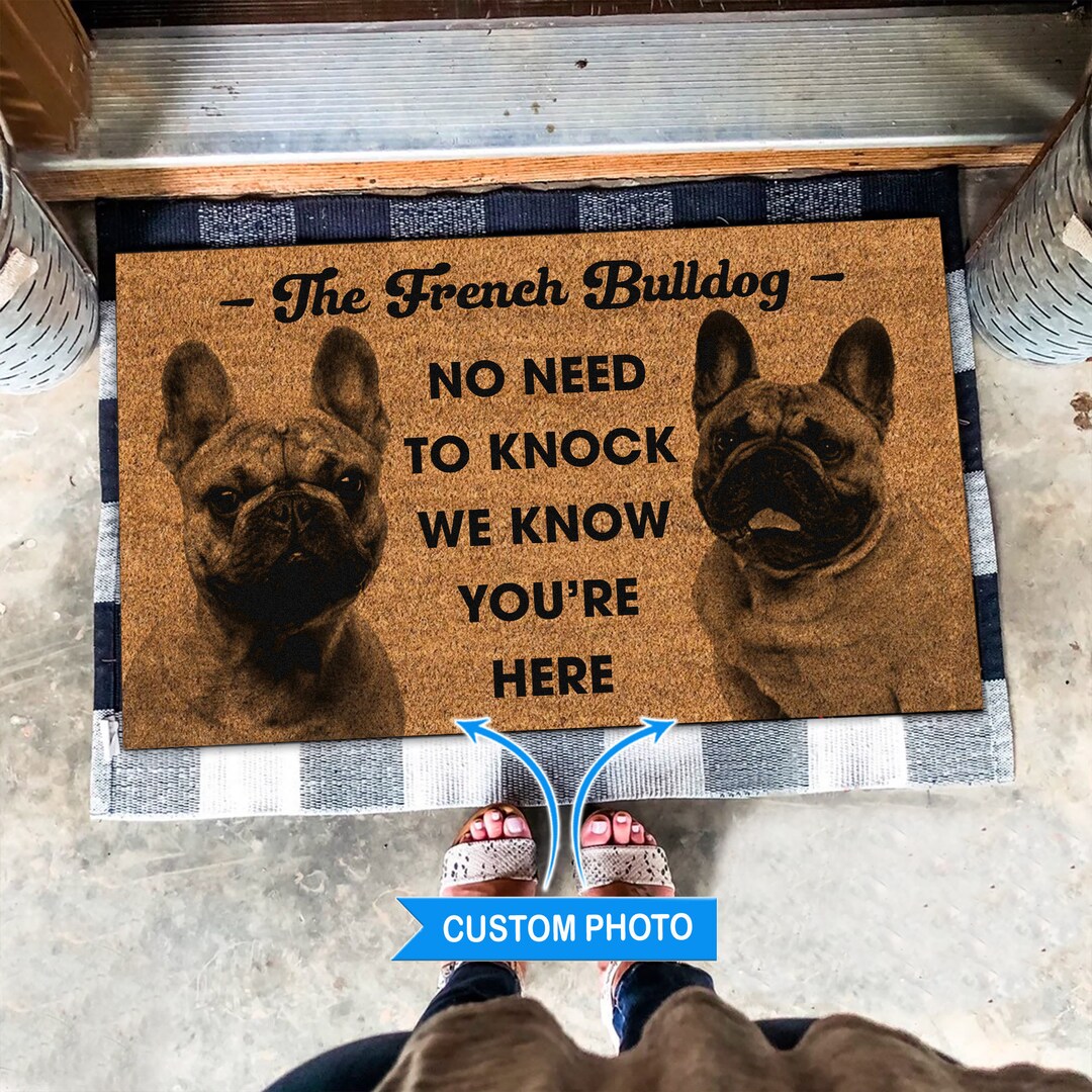Custom French Bulldog Rug French Bulldog Doormat Frenchies Etsy