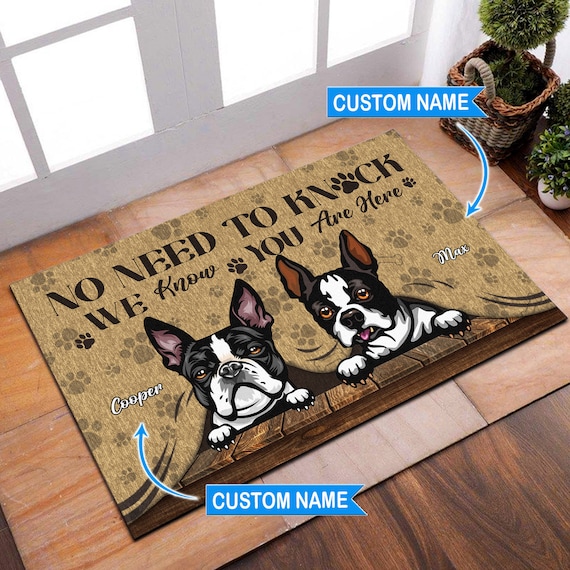 Boston terrier cheap doormat