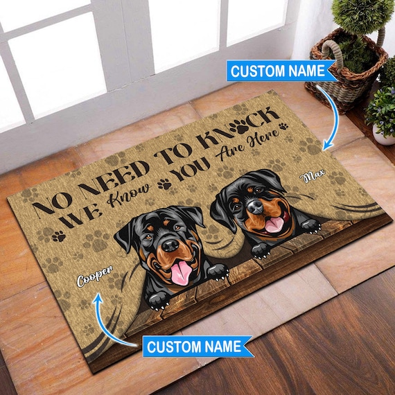 Custom Dog Doormat, Custom Dog Door Mat, Dog Rug, Funny Dog