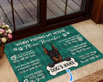 doberman doormat