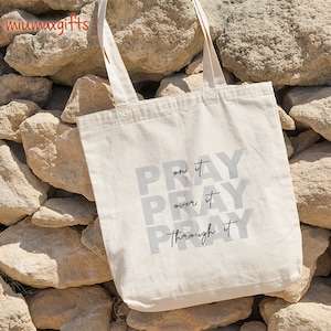 Christian Pray On It Tote Bag, Christian Tote Bag, Bible Verse Tote Bag, Faith Tote Bag, God Tote Bag, Christian Women Gift, Mother Day Gift