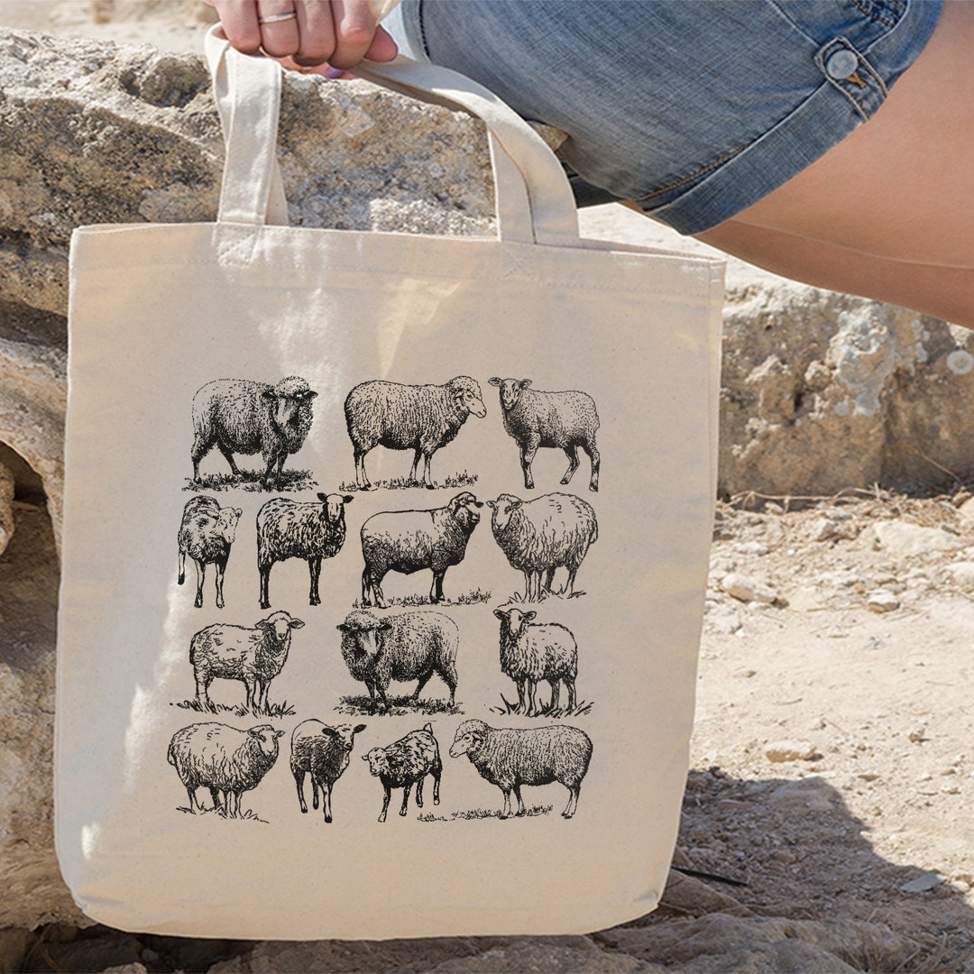 Sheep tote bag hotsell