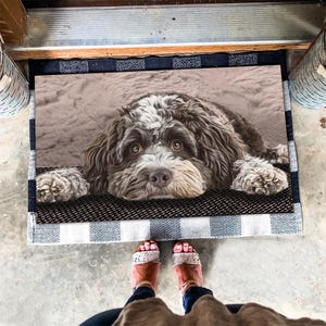 Aussiedoodle Teppich, Aussiedoodle Fußmatte, Aussiedoodle Matte, Aussie Doodle Hundeliebhaber Geschenke