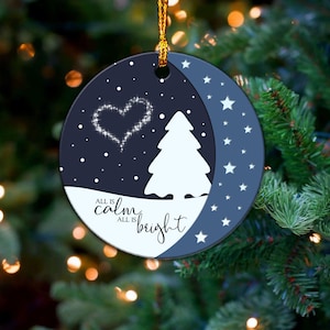 愛する人がいると空は違って見えます。クリスマスオーナメント、クリスマススノークリスマスオーナメントクリスマスツリーデコレーション冬