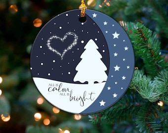 The Sky Looks Different When You Have Someone You Love Up There, Christmas Ornament,Christmas Snow Xmas Ornament Christmas Tree Decor Winter
