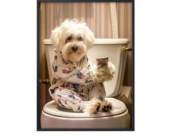 1pc * Toilet Seat Sticker - * Bathroom Decal With Adorable Puppy Design, Self-* For Doors & Walls, Add Fun To * Bathroom Wall Stickers