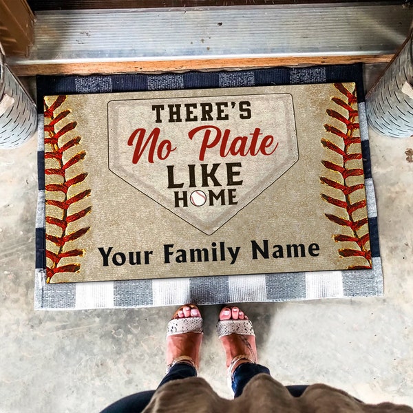 Baseball Doormat, Baseball Mat, Baseball Rug, Perfect Gift For Baseball Players Gifts, Baseball To Be Gifts Christmas Baseball Home Decor