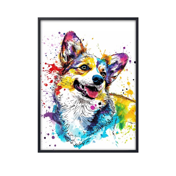 オリバーガル アニマル キャンバス ウォール アート ヨーギー 絵画 犬