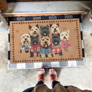 Scottish Terrier Rug, Scottish Terrier Mat,Scottish Terrier Doormat, Perfect Gift For Scottish Terrier Lovers,Home Decoration,Dog Lover Gift