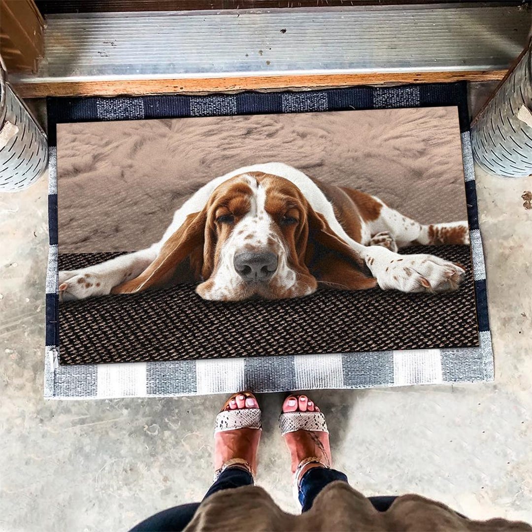 Basset Hound Rug Basset Hound Doormat Basset Hound Mat Basset Hound Dog Lover Gifts Etsy