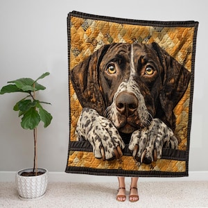 Couverture allemande à poil court, couverture en sherpa pour chien, couverture polaire pour chien, couverture pour bébé, cadeau pour amoureux des chiens, cadeau pour nouvelle maman, cadeaux de Noël