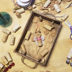 Recycled Vintage Cork Christmas Angel Ornament