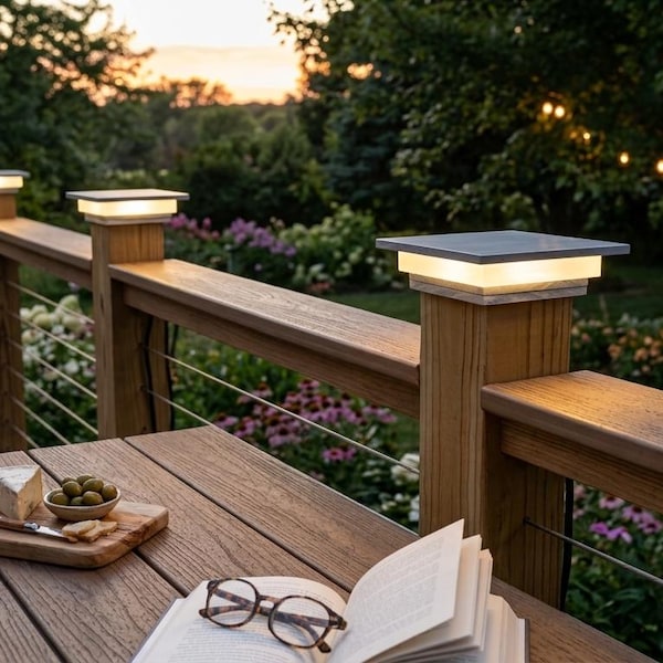 Modern Unique 4x4 Post Cap Light – Low Voltage Deck & Fence Lighting