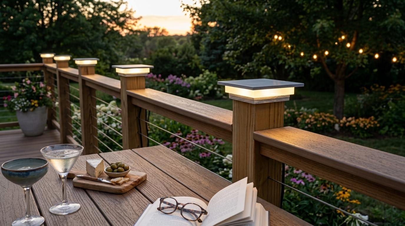 Unique 4×4 Post Cap Light – Low Voltage Deck & Fence – Modern Outdoor Lighting