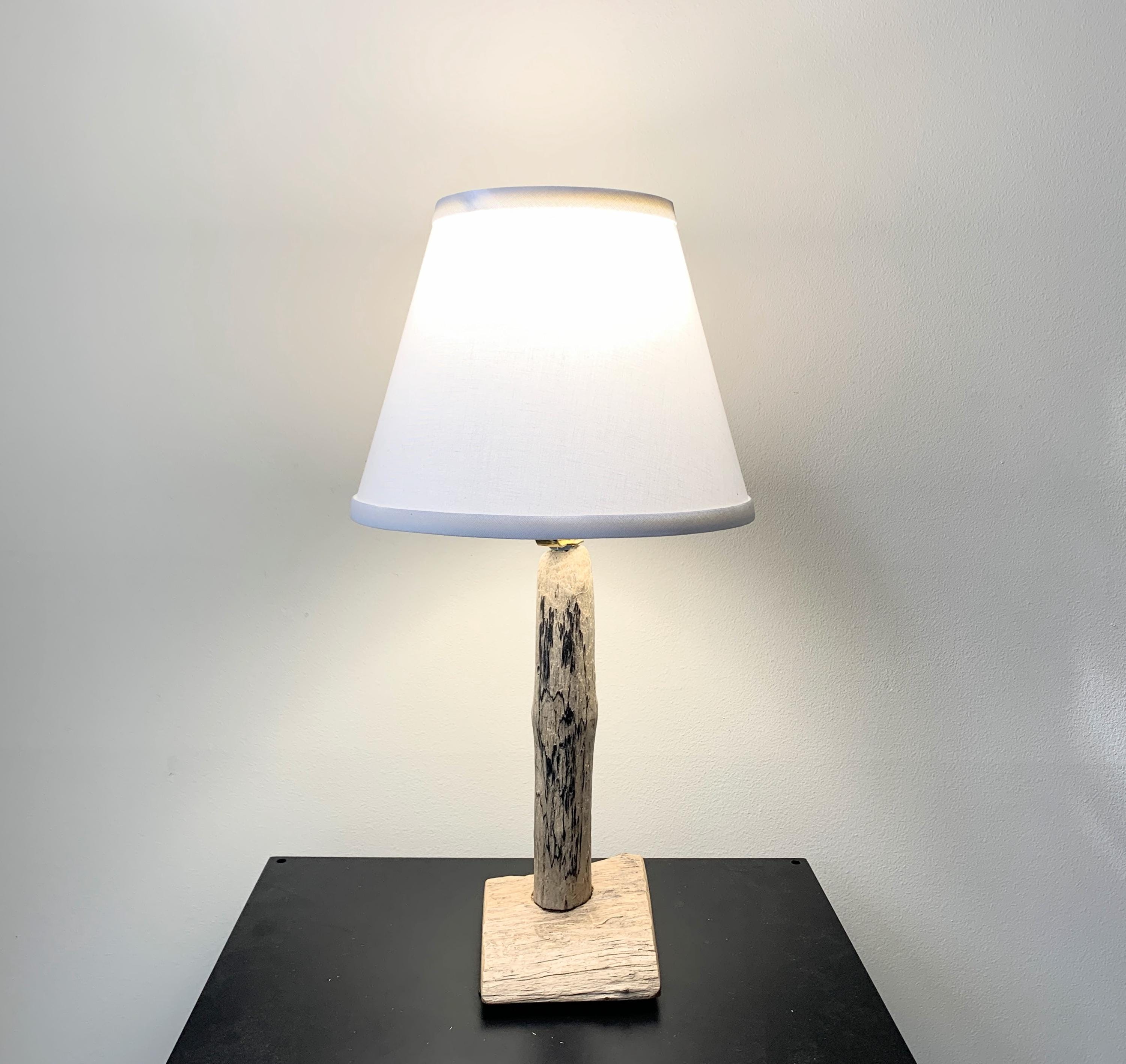 Coastal Driftwood Table Lamp – Lake Decor 16-1/2" Tall – Shade Not Included