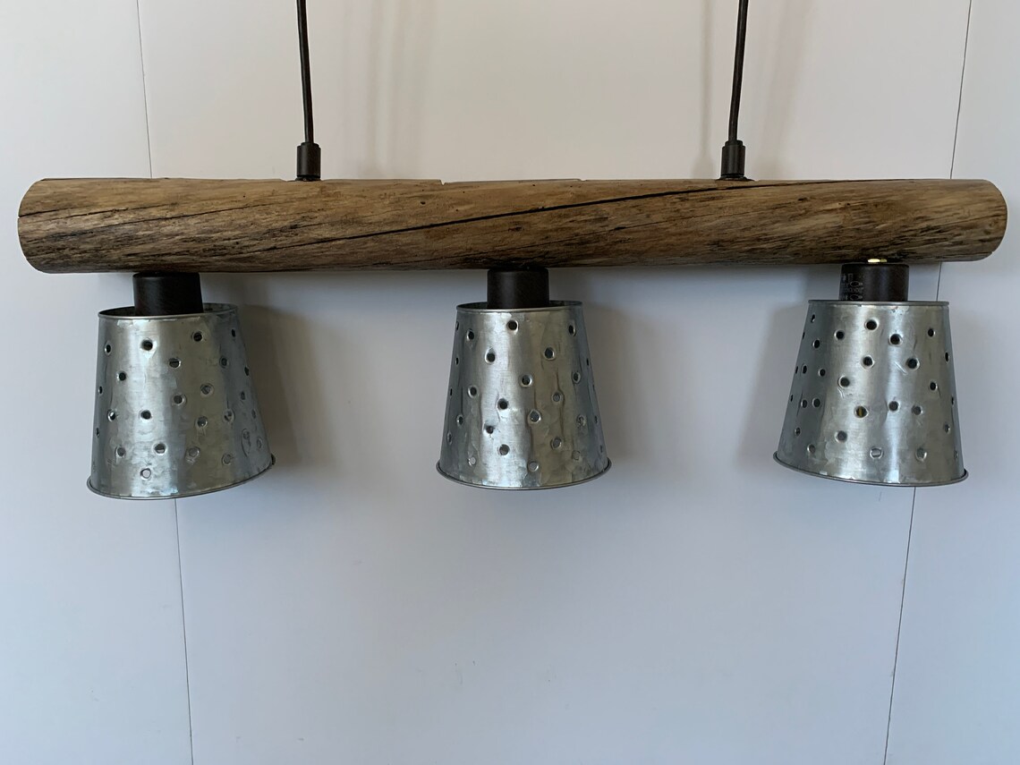 Rustic Driftwood Log Pendant Light Kitchen Island Light or Etsy
