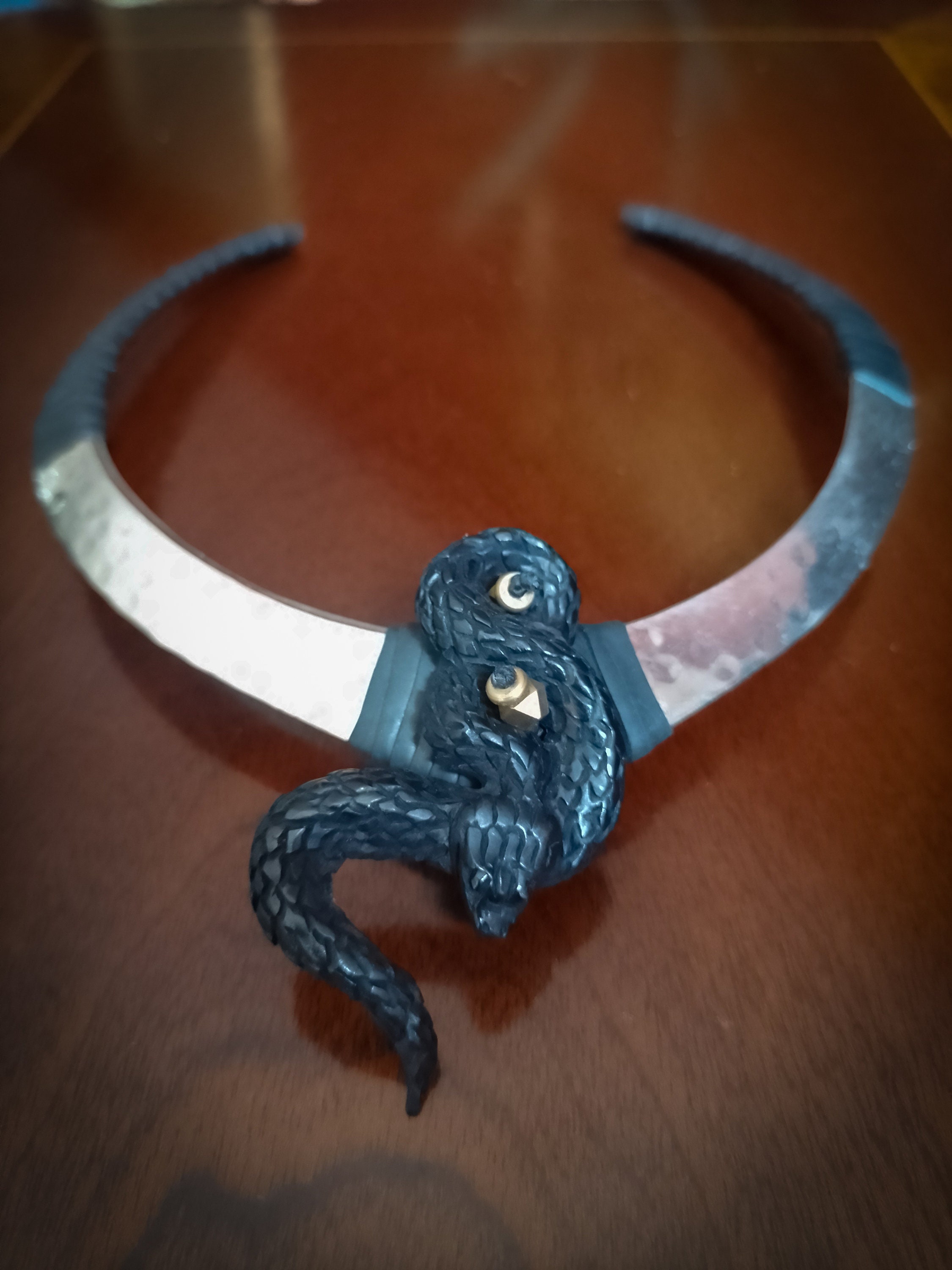 MANA）Neck cuff choker+ buffalo horn head Buy Handmade Buffalo 
