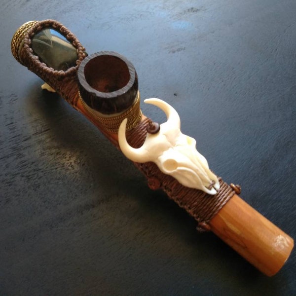 Carved Stone Ceremonial Smoking Implements