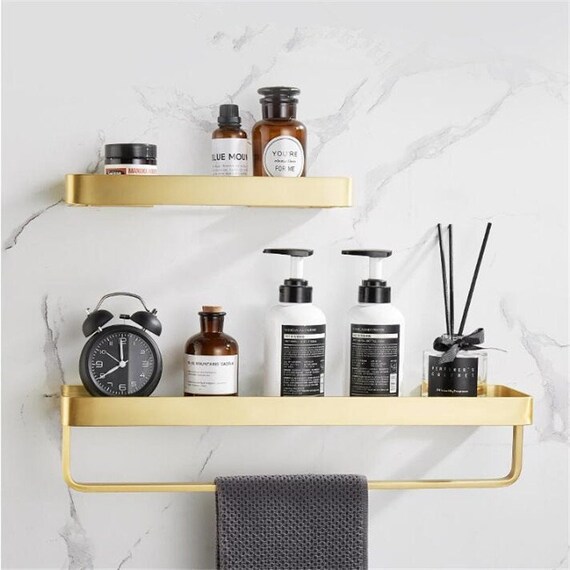 Gold Bathroom Storage Rack – Rispa