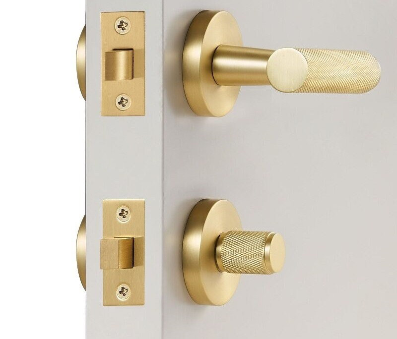 10 Beautiful Black and Gold Door Hardware