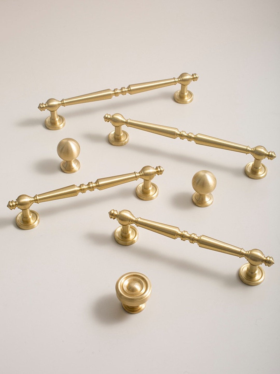 Brushed Brass Vintage Pulls Bedroom Drawer Wardrobe Etsy Canada