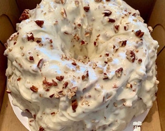 White Chocolate Pecan Pound Cake