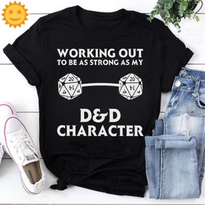 Working Out D&D T-Shirt Working Out D&D T-Shirt