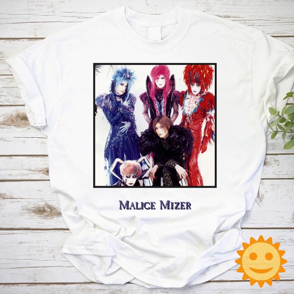 Malice Mizer Retro Buntes Vintage T-Shirt, Malice Mizer Shirt, Rock Band Shirt, Rock Musik Shirt, Musik Liebhaber Shirt, Gothic Rock Shirt