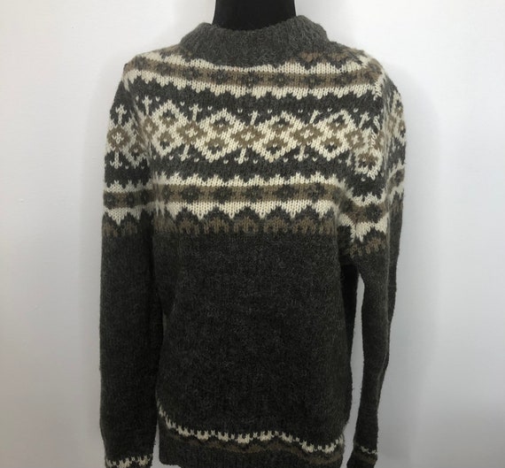 Vintage Nordic XL Woman’s Fair Isle Pullover Sweat
