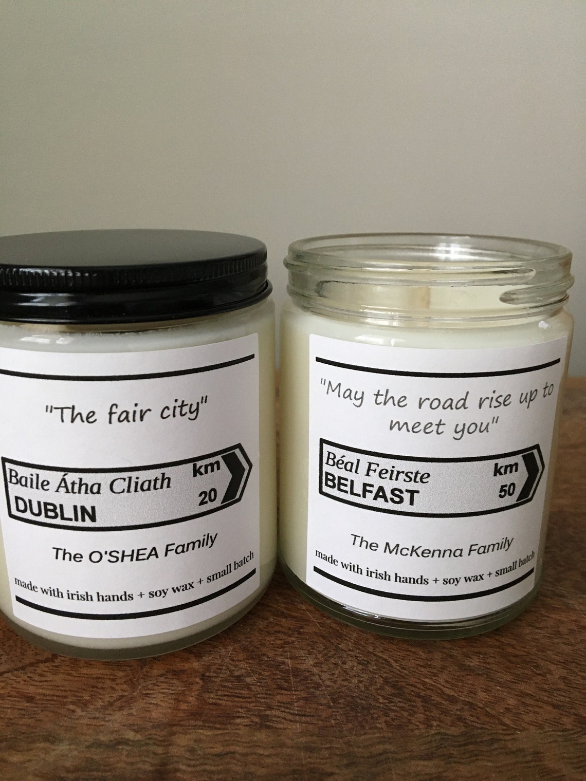 Irish Candles Irish Gifts Dublin Gift friend gift soy Etsy